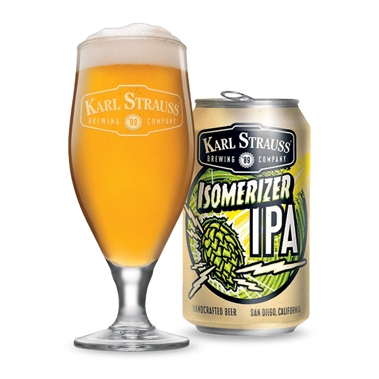 isomerizer ipa 12oz can and glass
