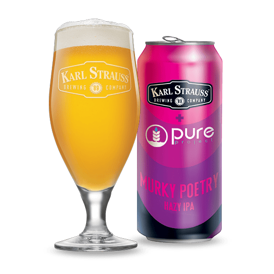 Murky Poetry Hazy IPA Can with Glass